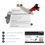 Picture of StarTech.com x4 PCI Express to SFF-8643 Adapter for PCIe NVMe U.2 SSD