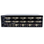 Picture of StarTech.com 4 Port Dual DVI USB KVM Switch with Audio & USB 2.0 Hub