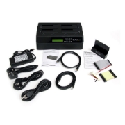 Picture of StarTech.com 4 Bay USB 3.0 eSATA to SATA Standalone 1:3 HDD Hard Drive Duplicator Dock