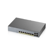 Picture of Zyxel GS1350-12HP-EU0101F network switch Managed L2 Gigabit Ethernet (10/100/1000) Power over Ethernet (PoE) Grey