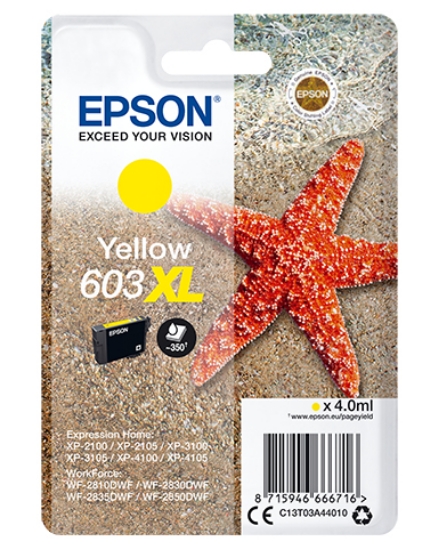 Picture of Epson C13T03A44010 ink cartridge 1 pc(s) Original High (XL) Yield Yellow