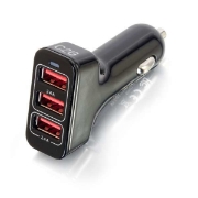 Picture of C2G Smart 3-Port USB Car Charger, 4.8A Output