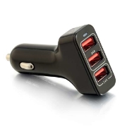 Picture of C2G Smart 3-Port USB Car Charger, 4.8A Output