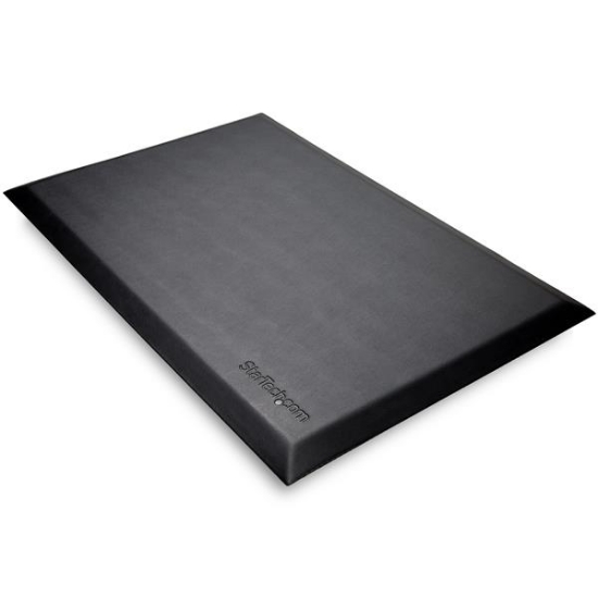 Picture of StarTech.com Anti-Fatigue Mat for Standing Desk - Ergonomic Mat for Standing Desk - Large 24" x 36" Surface - Non-Slip - Cushioned Comfort Floor Pad for Sit Stand/Stand Up Office/Work Desk