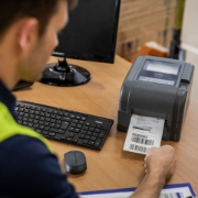 Picture of Brother TD-4420TN label printer Direct thermal / Thermal transfer 203 x 203 DPI 152 mm/sec Wired Ethernet LAN