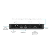 Picture of Targus DOCK430EUZ laptop dock/port replicator Wired Black