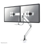 Picture of Neomounts NM-D775DXWHITE Monitor arm 10-32" - gas spring - Topfix - 180°-stop