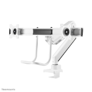 Picture of Neomounts NM-D775DXWHITE Monitor arm 10-32" - gas spring - Topfix - 180°-stop