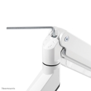 Picture of Neomounts NM-D775DXWHITE Monitor arm 10-32" - gas spring - Topfix - 180°-stop