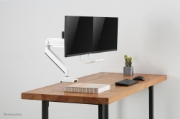 Picture of Neomounts NM-D775DXWHITE Monitor arm 10-32" - gas spring - Topfix - 180°-stop