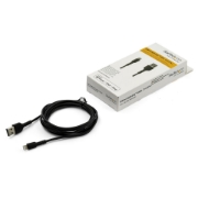 Picture of StarTech.com 6 foot (2m) Durable Black USB-A to Lightning Cable - Heavy Duty Rugged Aramid Fiber USB Type A to Lightning Charger/Sync Power Cord - Apple MFi Certified iPad/iPhone 12