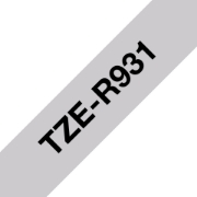 Picture of Brother TZE-R931 label-making tape Black on silver