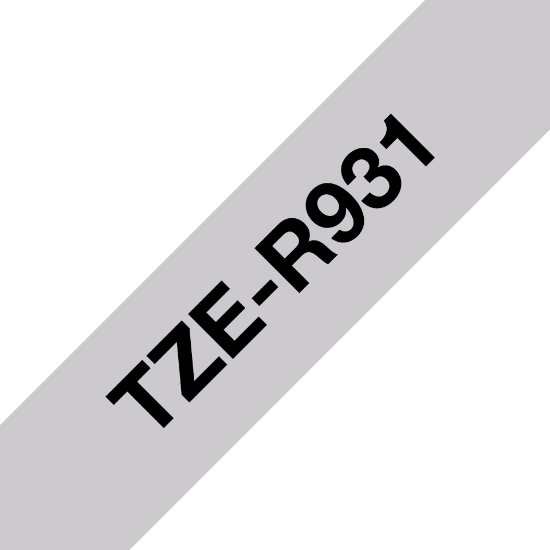 Picture of Brother TZE-R931 label-making tape Black on silver