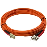 Picture of StarTech.com 5m Fiber Optic Cable - Multimode Duplex 50/125 - LSZH Fiber Jumper Cord - LC/ST