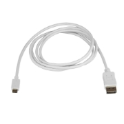 Picture of StarTech.com 6ft/1.8m USB C to DisplayPort 1.2 Cable 4K 60Hz - USB-C to DisplayPort Adapter Cable HBR2 - USB Type-C DP Alt Mode to DP Monitor Video Cable - Works w/ Thunderbolt 3 - White