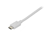 Picture of StarTech.com 6ft/1.8m USB C to DisplayPort 1.2 Cable 4K 60Hz - USB-C to DisplayPort Adapter Cable HBR2 - USB Type-C DP Alt Mode to DP Monitor Video Cable - Works w/ Thunderbolt 3 - White