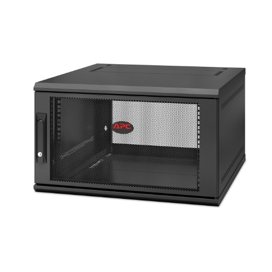 Picture of APC NetShelter WX AR106SH6, 6U, 19inch patch cabinet, Wall mounting, Pre-assembled, 600mm deep