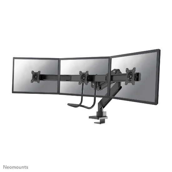 Picture of Neomounts NM-D775DX3BLACK Monitor arm 17-27" - gas spring - Topfix - 180°-stop