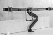 Picture of Neomounts NM-D775DX3BLACK Monitor arm 17-27" - gas spring - Topfix - 180°-stop