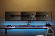 Picture of Neomounts NM-D775DX3BLACK Monitor arm 17-27" - gas spring - Topfix - 180°-stop