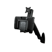 Picture of StarTech.com Wall Mount Workstation - Articulating Full Motion Standing Desk with Ergonomic Height Adjustable Monitor & Keyboard Tray Arm - Mouse & Scanner Holders - Single VESA Display