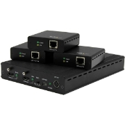 Picture of StarTech.com 3-Port HDBaseT Extender Kit with 3 Receivers - 1x3 HDMI over CAT5e Splitter - Up to 4K