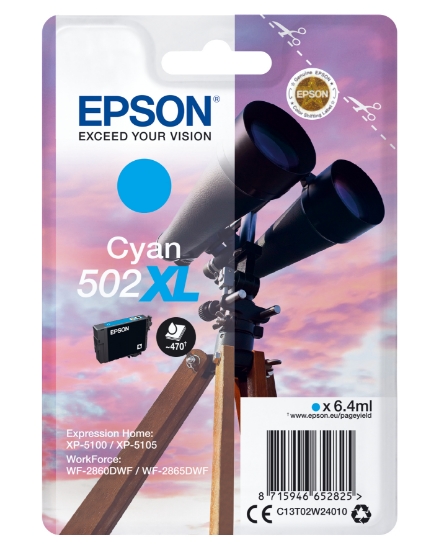 Picture of Epson Singlepack Cyan 502XL Ink