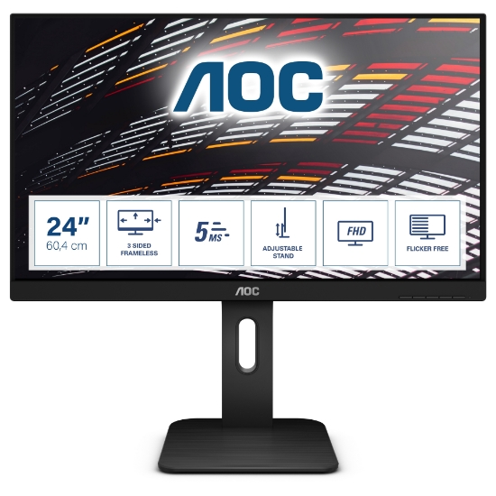 Picture of AOC P1 24P1 computer monitor 60.5 cm (23.8") 1920 x 1080 pixels Full HD LED Black