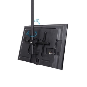 Picture of StarTech.com TV Ceiling Mount - Full-Motion Universal Hanging Single Screen Mount with Adjustable Telescopic Pole - Tilt / Swivel - VESA Bracket for 32”-75" Displays