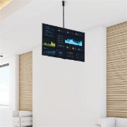 Picture of StarTech.com TV Ceiling Mount - Full-Motion Universal Hanging Single Screen Mount with Adjustable Telescopic Pole - Tilt / Swivel - VESA Bracket for 32”-75" Displays