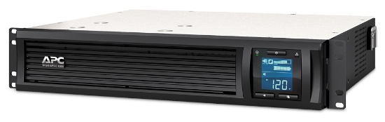Picture of APC Smart-UPS C, Line Interactive, 1000VA, Rackmount 2U, 230V, 4x IEC C13 outlets, SmartConnect port, USB and Serial communication, AVR, Graphic LCD