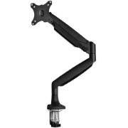 Picture of StarTech.com Desk Mount Monitor Arm - Heavy Duty Ergonomic VESA Monitor Arm - Single 9kg Display - Full Motion, Height Adjustable, Articulating - Aluminum - C-Clamp/Grommet- Black