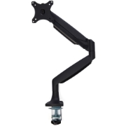 Picture of StarTech.com Desk Mount Monitor Arm - Heavy Duty Ergonomic VESA Monitor Arm - Single 9kg Display - Full Motion, Height Adjustable, Articulating - Aluminum - C-Clamp/Grommet- Black