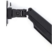 Picture of StarTech.com Desk Mount Monitor Arm - Heavy Duty Ergonomic VESA Monitor Arm - Single 9kg Display - Full Motion, Height Adjustable, Articulating - Aluminum - C-Clamp/Grommet- Black