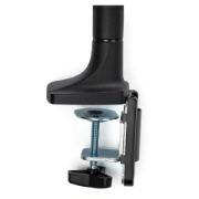 Picture of StarTech.com Desk Mount Monitor Arm - Heavy Duty Ergonomic VESA Monitor Arm - Single 9kg Display - Full Motion, Height Adjustable, Articulating - Aluminum - C-Clamp/Grommet- Black