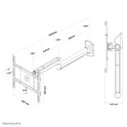 Picture of Neomounts FPMA-HAW050 Medical TV mount wall 10-40" - full motion