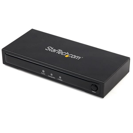 Picture of StarTech.com S-Video or Composite to HDMI Converter with Audio - 720p - NTSC and PAL