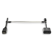Picture of StarTech.com 10-Pack Security Cable Tethers for Adapters & Dongles - Universal Cable Adapter Tether - Tether Cable - Adjustable Length Anti-Theft Cable Tether Lock Kit - Steel