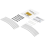 Picture of StarTech.com 10-Pack Security Cable Tethers for Adapters & Dongles - Universal Cable Adapter Tether - Tether Cable - Adjustable Length Anti-Theft Cable Tether Lock Kit - Steel