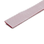 Picture of StarTech.com 25ft Hook and Loop Roll - Cut-to-Size Reusable Cable Ties - Bulk Industrial Wire Fastener Tape /Adjustable Fabric Wraps Red / Resuable Self Gripping Cable Management Straps