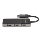 Picture of StarTech.com 3 Port Multi Monitor Adapter - DisplayPort 1.4 to 3x 4K DisplayPort Video Splitter - Dual or Triple 4K - Laptop/Desktop DisplayPort MST Hub for Multiple Monitors - For Windows PCs Only