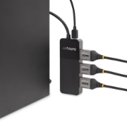 Picture of StarTech.com 3 Port Multi Monitor Adapter - DisplayPort 1.4 to 3x 4K DisplayPort Video Splitter - Dual or Triple 4K - Laptop/Desktop DisplayPort MST Hub for Multiple Monitors - For Windows PCs Only