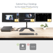 Picture of StarTech.com 3 Port Multi Monitor Adapter - DisplayPort 1.4 to 3x 4K DisplayPort Video Splitter - Dual or Triple 4K - Laptop/Desktop DisplayPort MST Hub for Multiple Monitors - For Windows PCs Only