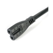 Picture of StarTech.com 3ft (1m) UK Laptop Power Cable, BS 1363 to C7, 2.5A 250V, 18AWG, Black, UK Laptop Replacement Cord, Printer Power Cable, AC Laptop Charger Cord, Laptop Power Brick Cord