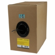Picture of StarTech.com Bulk Cat 5e Ethernet Cable - 1000 ft. (304,8m) - Solid - CMR-Rated - Black - TAA Compliant