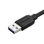 Picture of StarTech.com Slim Micro USB 3.0 Cable - M/M - Right-Angle Micro-USB - 0.5m (20in)