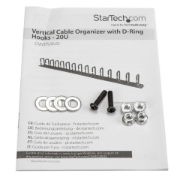 Picture of StarTech.com Vertical Cable Organizer with D-Ring Hooks - 0U - 2.8ft.