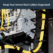 Picture of StarTech.com Vertical Cable Organizer with D-Ring Hooks - 0U - 2.8ft.