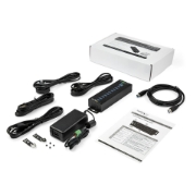 Picture of StarTech.com 10-Port USB 3.0 Hub with Power Adapter - Metal Industrial USB-A Hub with ESD & 350W Surge Protection - Din/Wall/Desk Mountable - High Speed USB 3.2 Gen 1 (5Gbps) Hub