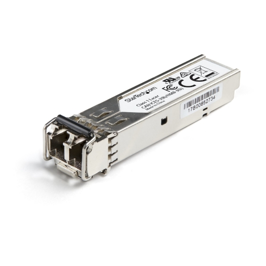 Picture of StarTech.com Juniper RX-550M-SFP Compatible SFP Module - 1000BASE-SX - 1GbE Multimode Fiber MMF Optic Transceiver - 1GE Gigabit Ethernet SFP - LC 550m - 850nm - DDM